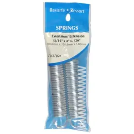 4 In. L X 13/16 In. D Extension Spring 2 Pk