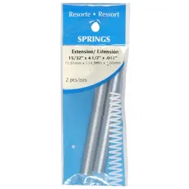 4.5 In. L X 15/32 In. D Extension Spring 2 Pk