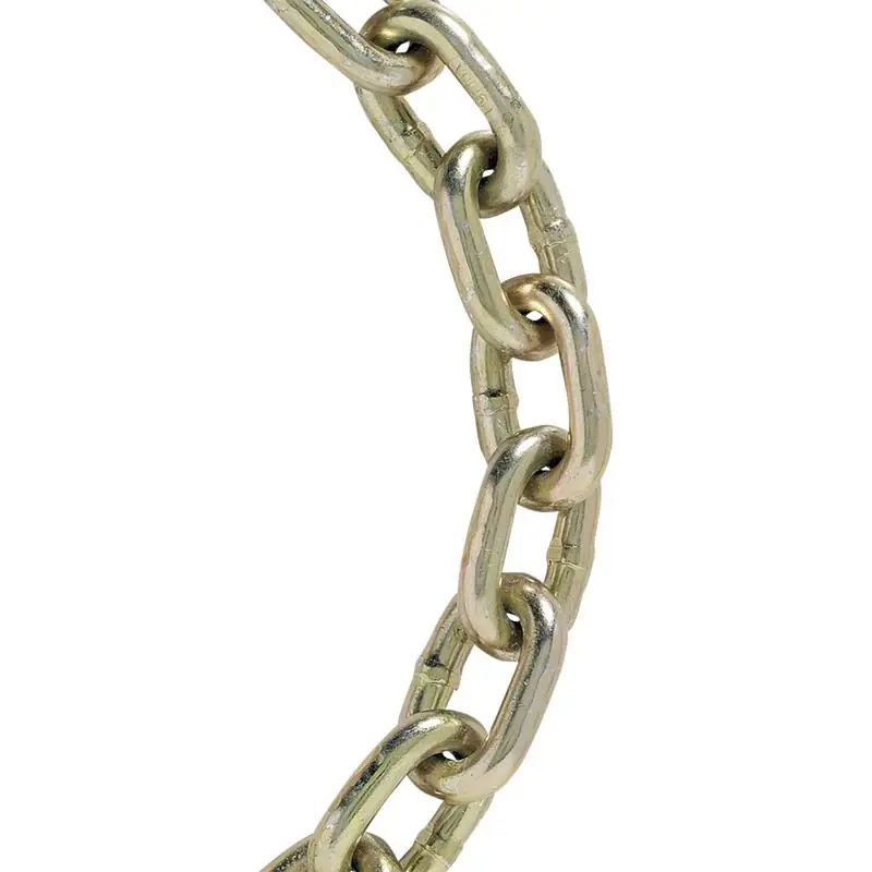 3/8 Inch Welded Steel Transport Chain 10 Feet Length 6600 Lbs Capacity