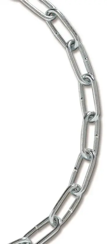 Koch A10901 Electro-galvanized Coil Chain, 10 Feet, 2 Low Carbon Steel, 310 Lb Limit