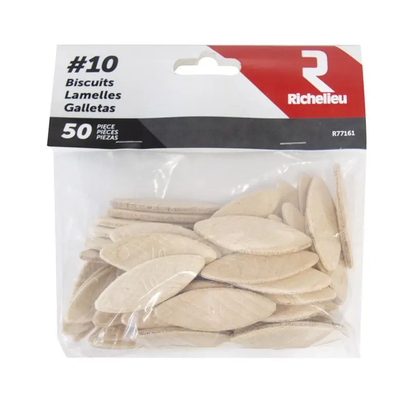 Flat Wood Plate Joining Biscuits 2.25 In. L 50 Pk Natural