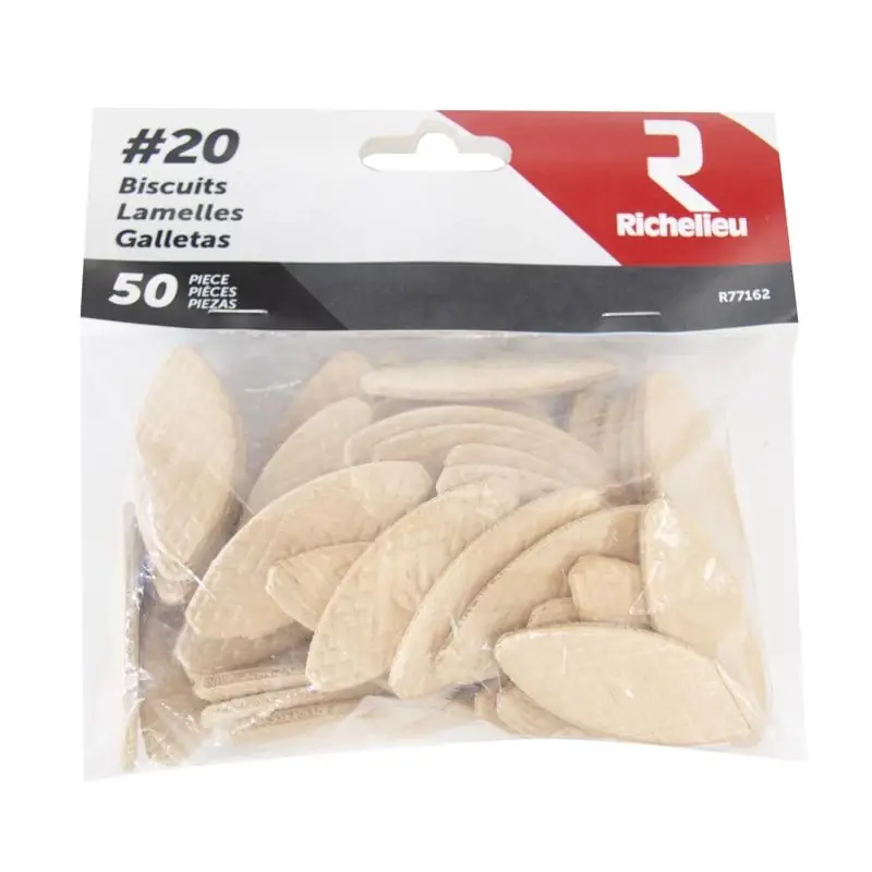 Flat Wood Plate Joining Biscuits 2.25 In. L 50 Pk Natural