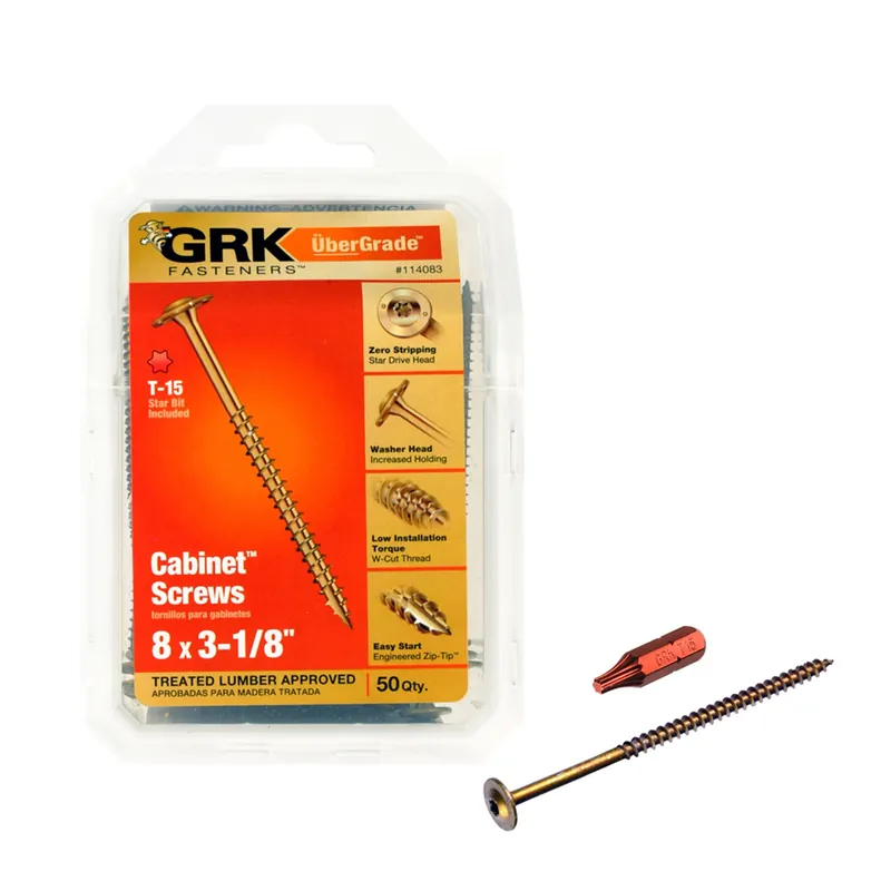 No. 8 X 3-1/8 In. L Star Climatek W-cut Cabinet Screws 50 Pk