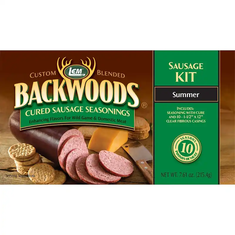 Custom-blended Backwoods Cured Summer Sausage Kit, 10 Lbs.