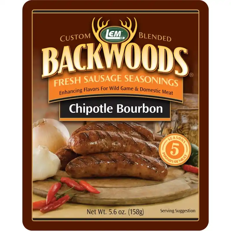Backwoods Chipotle Bourbon Sausage Seasoning 5.6 Oz Bagged Mix