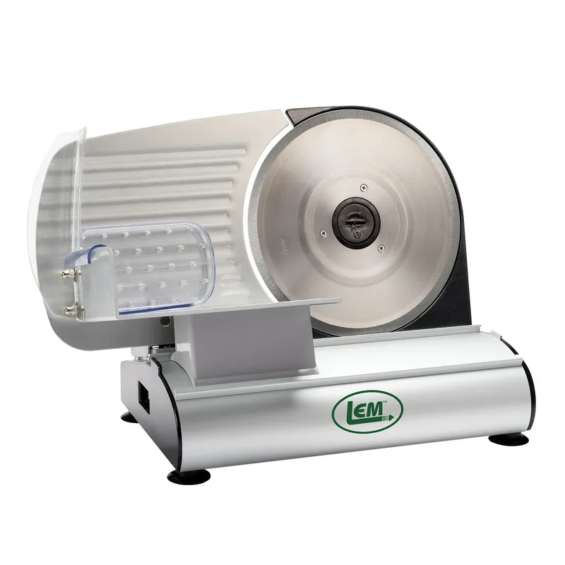 Mighty Bite Silver 1 Speed Meat Slicer With 8.5 Inch Blade And Stainless Steel Blades