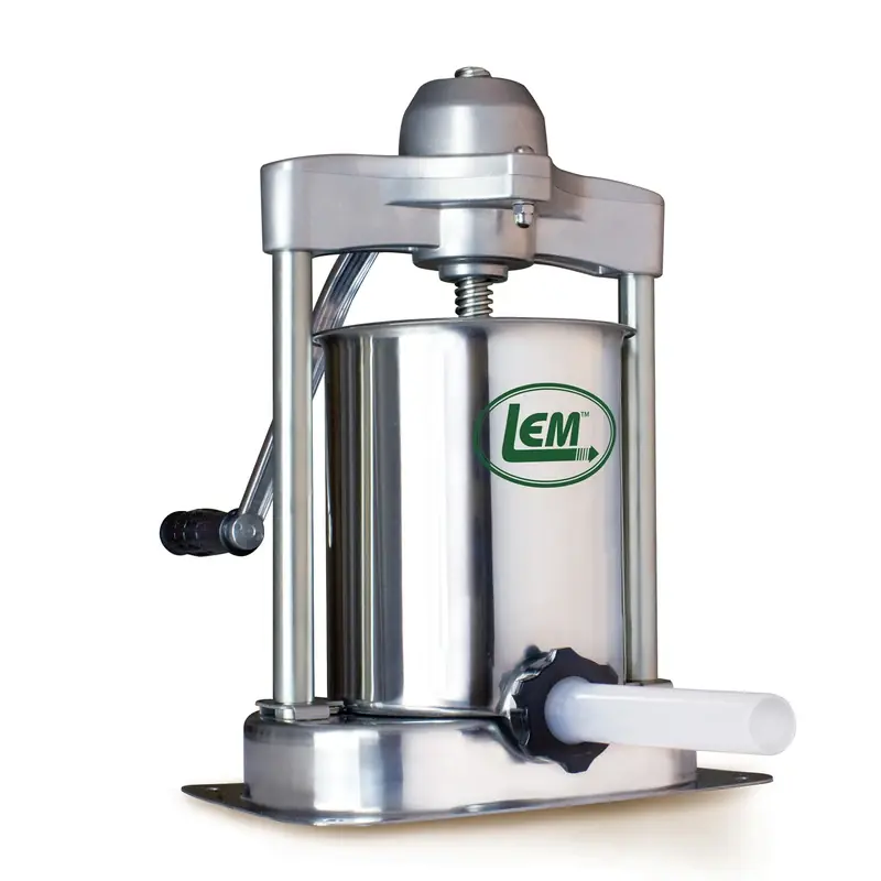 Mighty Bite 15 Lbs. Stainless Steel Vertical Sausage Stuffer Model 1607