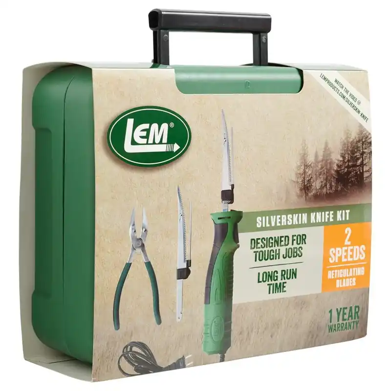 5.25 In. Silver Skin Electric Knife Kit With Accessories