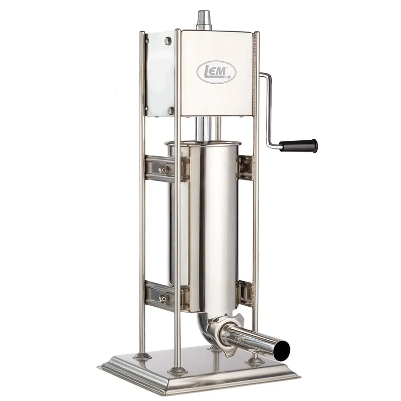 Big Bite Silver 10 Lb Meat Grinder And Sausage Stuffer With Dual Gear System
