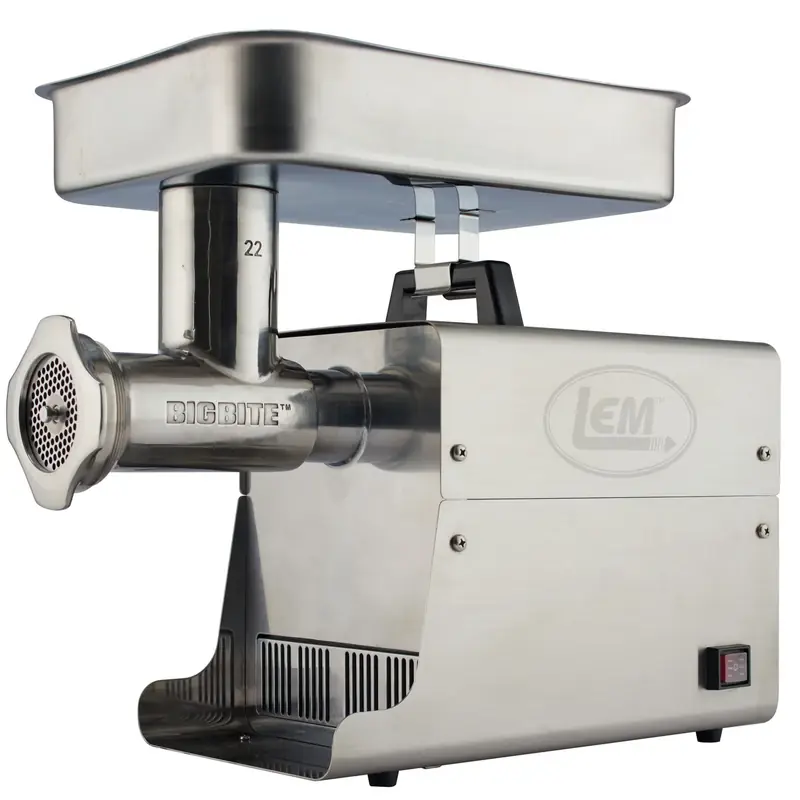 Big Bite Brushed Silver 1 Speed 13 Lb. Meat Grinder 1 Hp Model 17811