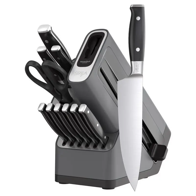 Neverdull Steel Block Knife Set 12 Piece Kitchen Cutlery
