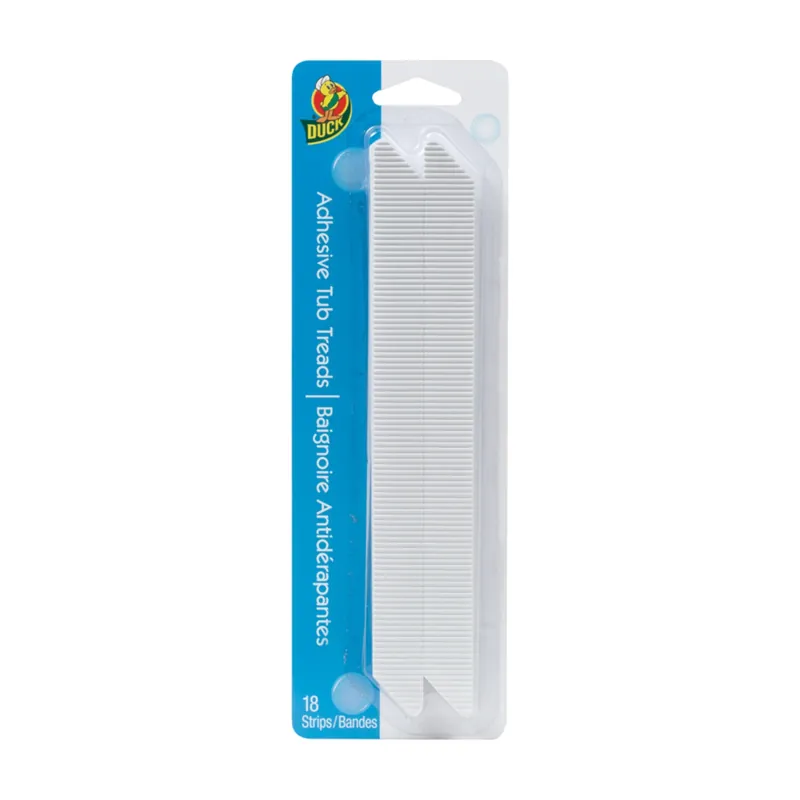 White Shower And Bath Treads Polyurethane 1/32 In. H X 8 3/4 In. L