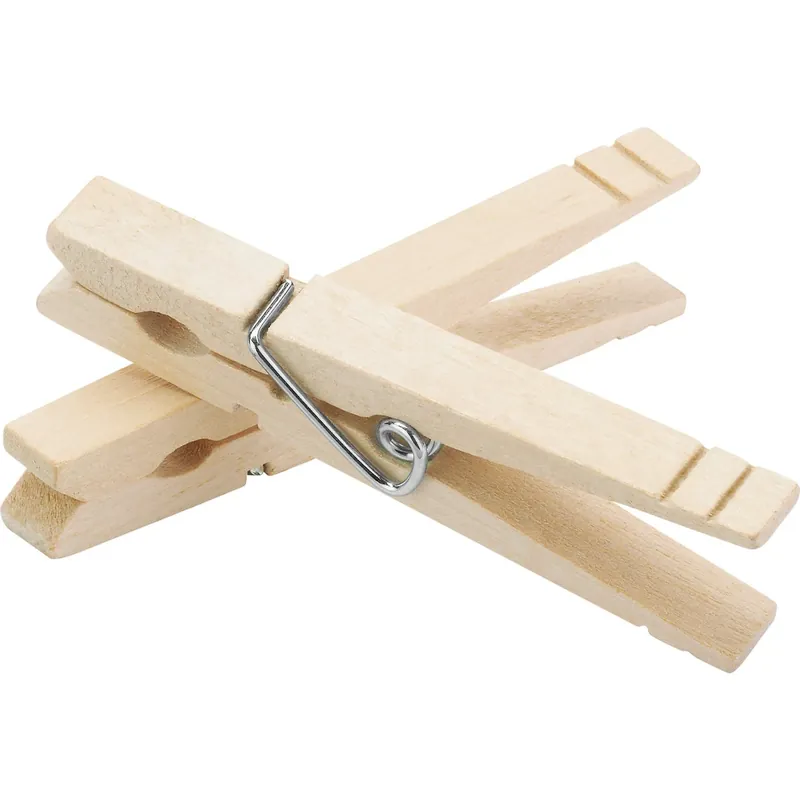 3.38 In. Wood Clothes Pins