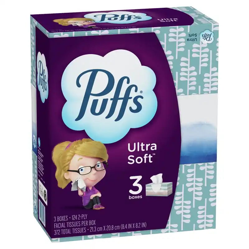 Ultra Soft 124 Ct Facial Tissue