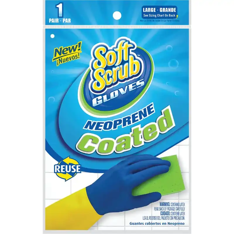 Neoprene Cleaning Gloves L Blue 1 Pair