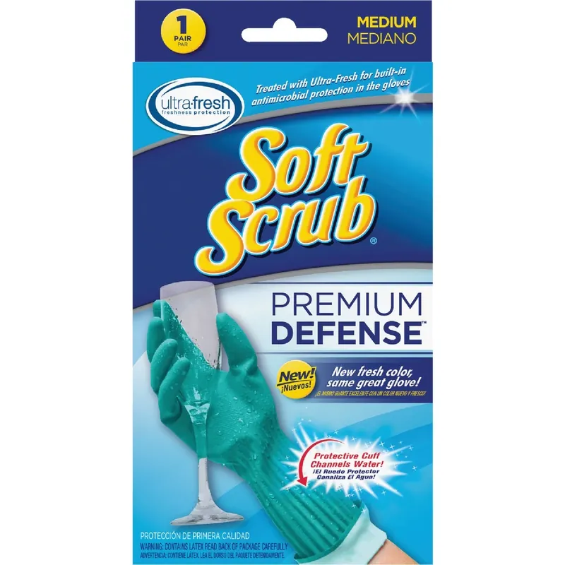 Premium Defense Rubber Gloves, Medium