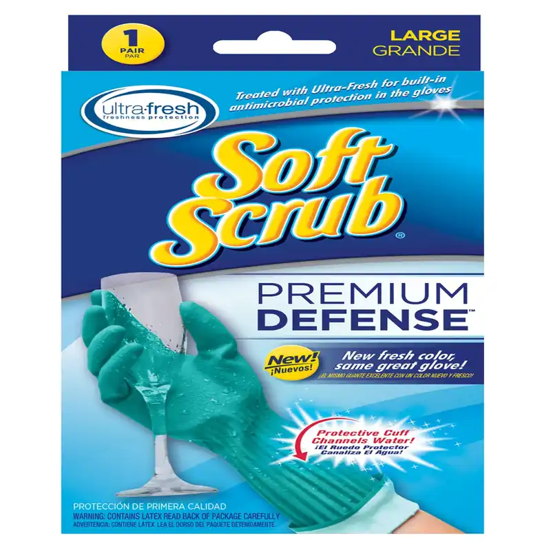 Premium Defense Rubber Gloves, Large