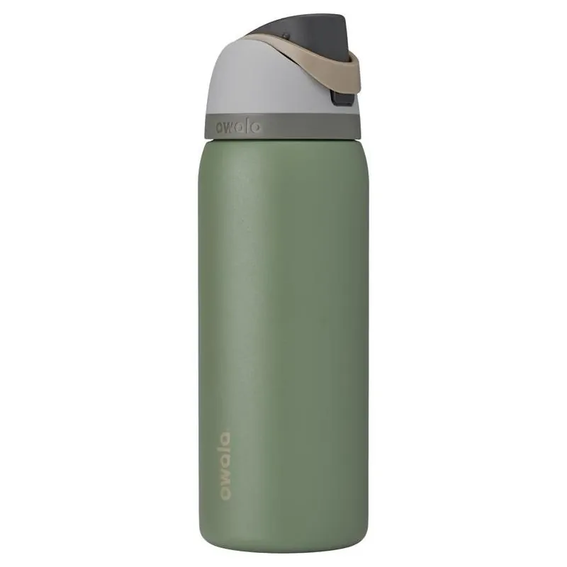 Owala Freesip 32 oz Green House Bpa‑free Stainless Steel Water Bottle With Spout Lid
