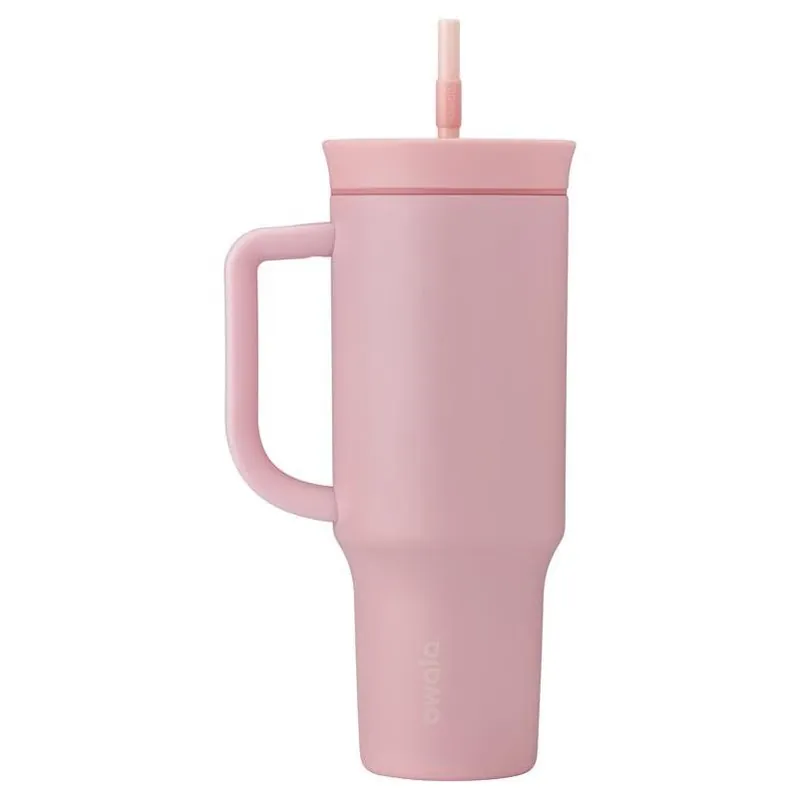 Owala 40 oz Rose Quartz Insulated Straw Tumbler – Bpa‑free & Dishwasher Safe