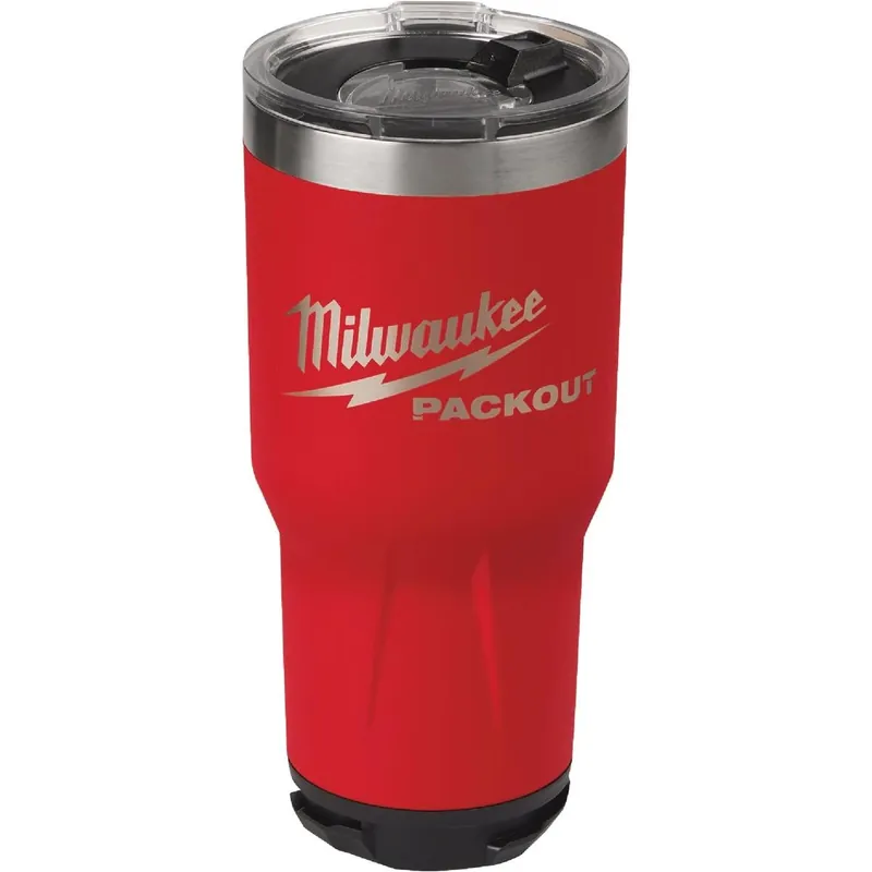Packout 30‑oz Red Insulated Travel Tumbler – Lock‑on Modular Design
