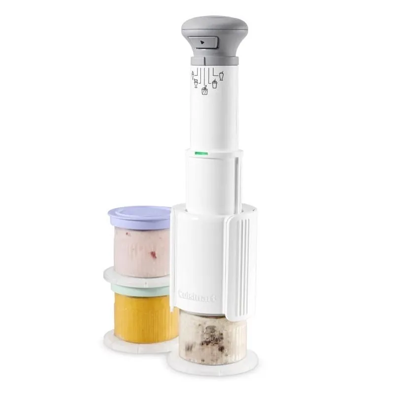 Compact White Ice Cream Maker – 0.5 qt, 250 w