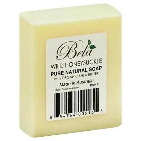 Bela Soap, 3.5 Ounce Bar For Gentle Cleansing And Moisturizing