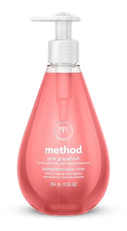 Gel Hand Wash, Pink Grapefruit, 12-oz