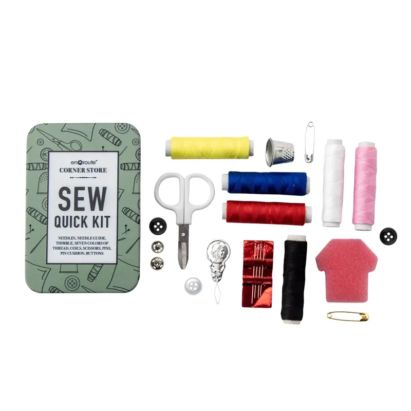 Dm Merchandising En Route Corner Store 20-piece Sewing Kit, Assorted Colors