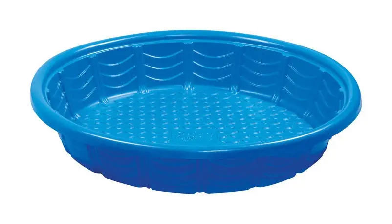 36‑inch Blue Round Plastic Wading Pool – 6.9‑inch Height, Non‑inflatable