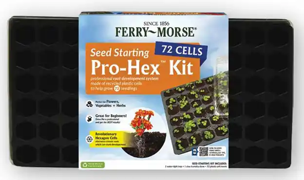 Ferry-morse Pro-hex 72 Cells 2.25 In. H X 1.5 In. W X 1.5 In. L Seed Starting Kit 1 Pk