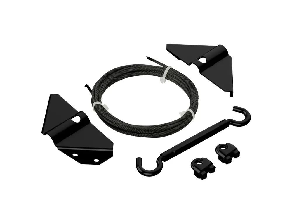 Black Steel Anti-sag Gate Kit 1 Pk