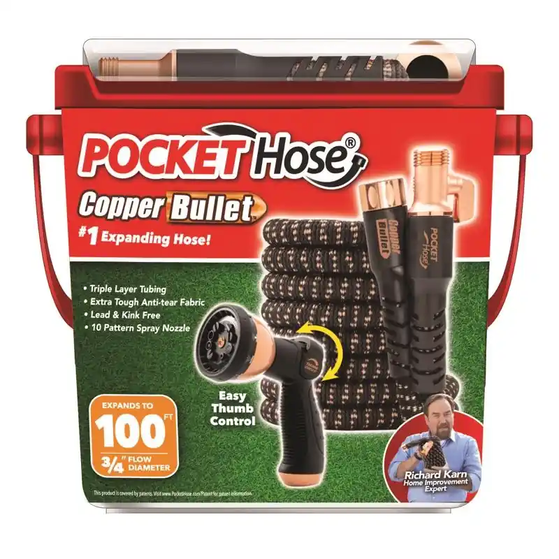 Copper Bullet 3/4 In. Diameter X 100 Ft. Length Expandable Flexible Garden Hose