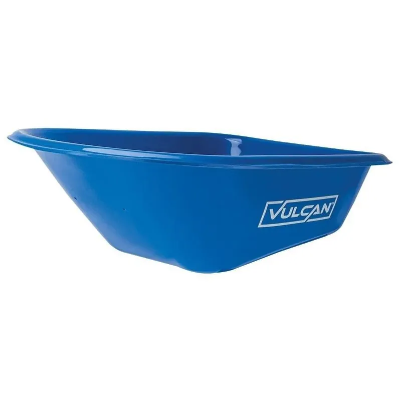 Vulcan Heavy‑duty Wheelbarrow Tray – 6 Cu Ft Blue Hdpe