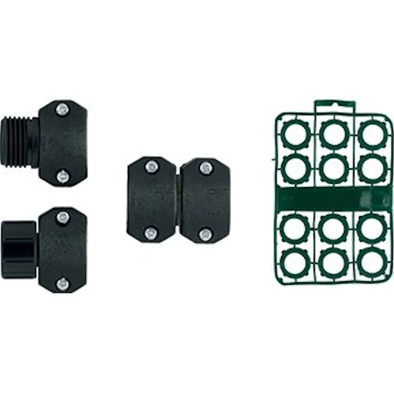 5/8-3/4 In. Plastic Threaded Hose Mender Kit With Washers