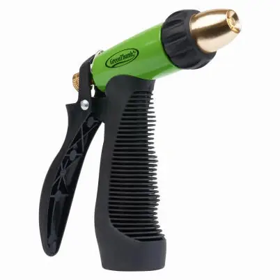 Rear-trigger Adjustable Metal Hose Nozzle, Assorted Colors