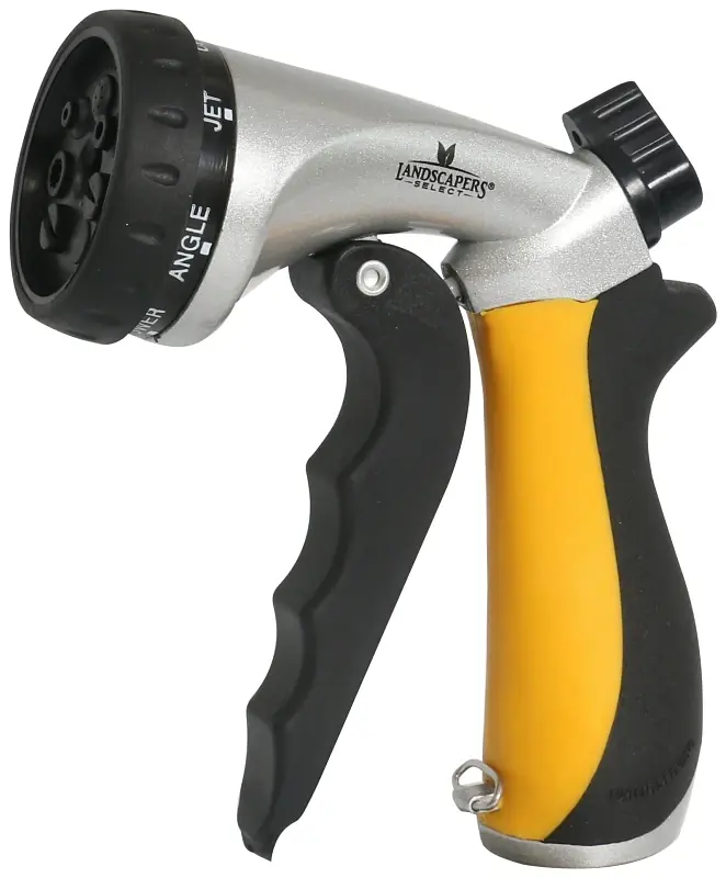 Rc-9503l 7-pattern Metal Spray Nozzle With Comfort Grip Handle