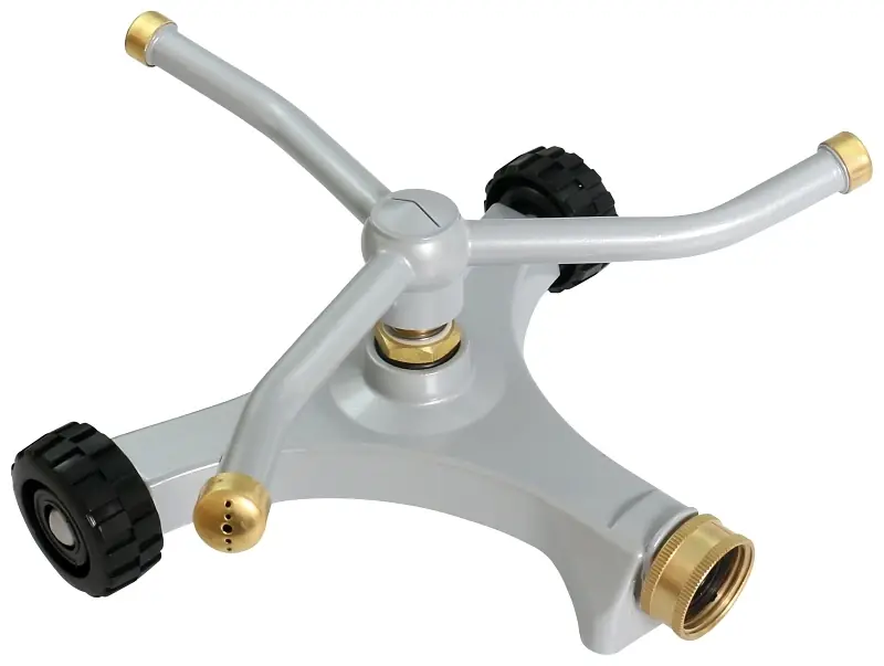 Ym133a Metal Swivel Lawn Sprinkler, Round, Zinc Construction