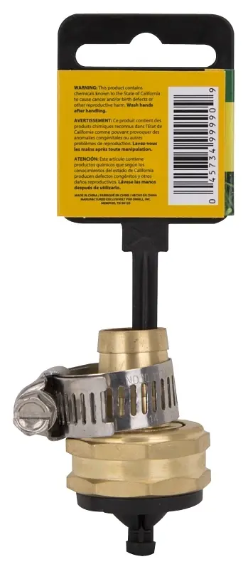 Gb958f3l Brass Garden Hose Coupling With Clamp, 5/8 In Female End