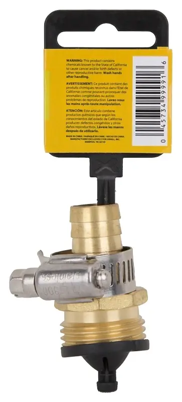 Gb958m3l Brass Hose Coupling, 5/8 To 3/4 Inch Male End With Clamps