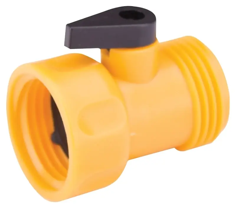 Gc5143l 3/4 Inch Plastic Hose Shut-off Valve, Yellow, 1-port