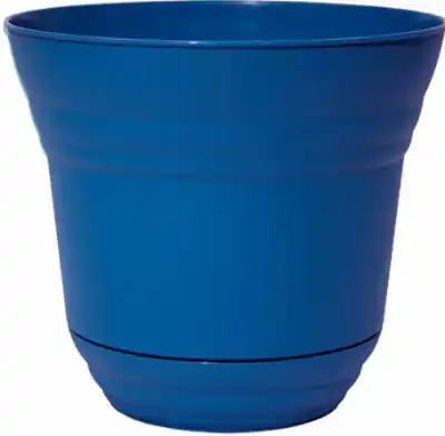 5-inch Sapphire Navy Planter With Attached Saucer - Model Pim01200