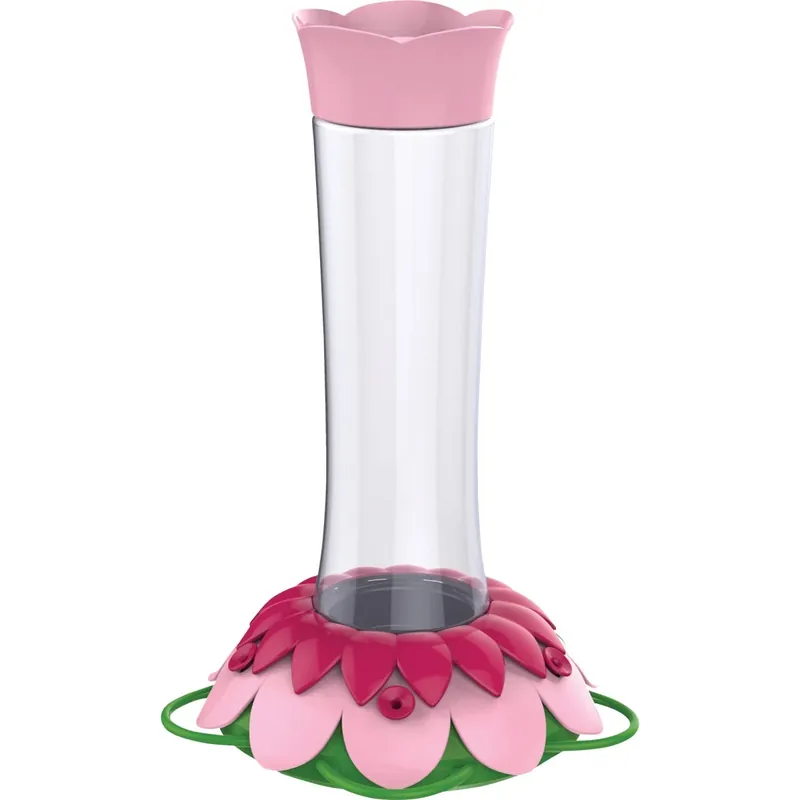 Hummingbird Feeder, Glass, Pink Fuchsia, 5-port