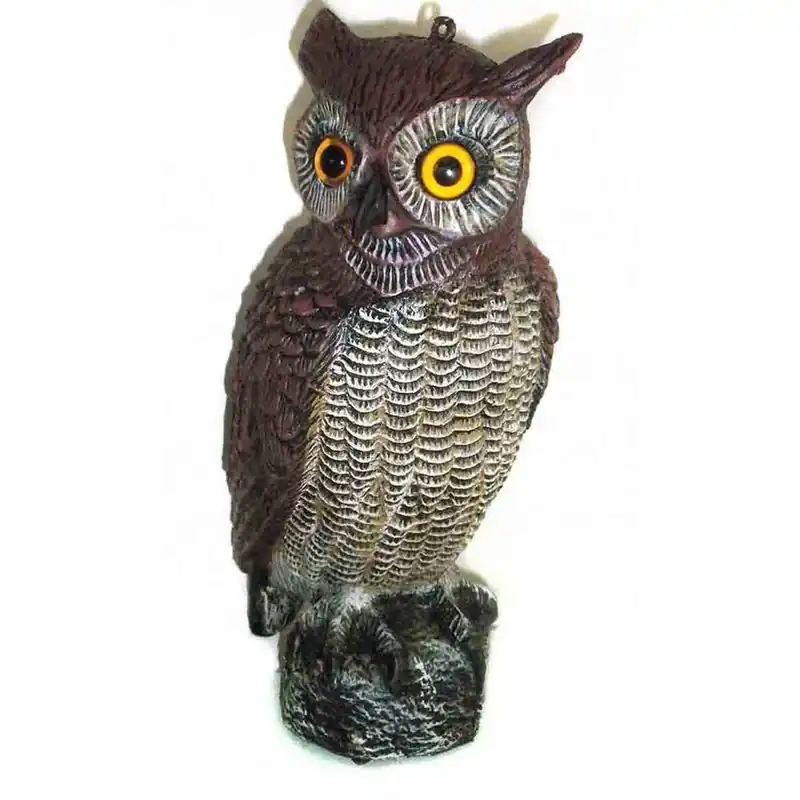 7.5 In. X 7.5 In. X 16.5 In. Garden Owl Decoy For Pest Control