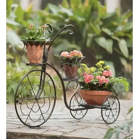 Evergreen Tricycle Planter - Charming Decorative Planter For Indoor And Outdoor Use