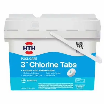 Pool Care Chlorine Tablets, 3 In., 25 Lbs.