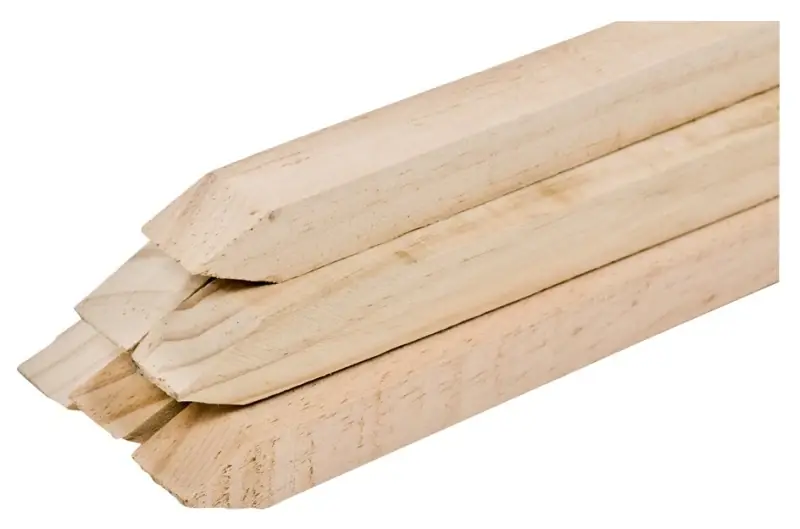Ww5-1 Natural Wood Garden Stake, 5 Ft Long, 0.66 In Wide