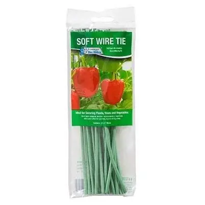 Plant Wire Ties, Soft Rubber-coated, 8-in., 20-pk.