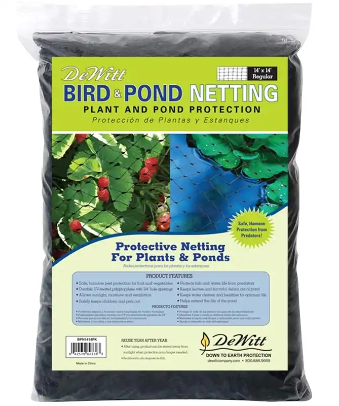 Bird & Pond Netting 14‘ X 14‘ - Durable Uv-treated Polypropylene