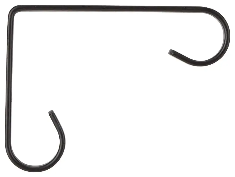 Gb0173l Black Scroll Plant Bracket, 4-inch Steel Wall Mount