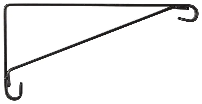 Gb0233l 8-inch Black Steel Wall Mount Plant Bracket For Planters
